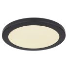 Plafon preto de plástico, Cage, 24W, LED ajustável de branco quente a branco frio