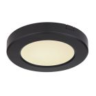 Plafon preto de plástico, Cage, 6W, LED ajustável de branco quente a branco frio