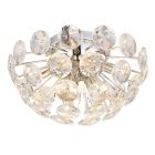Candeeiro de teto cromo de cristal, Viresh