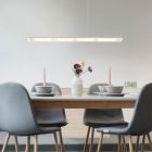 Candeeiro suspenso níquel de metal, Nisanur, 20W, LED white switch, com dimmer tátil