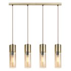 Candeeiro suspenso âmbar de vidro, Xena