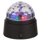 Luminária de discoteca multicolorida de plástico, Laurin, 0,6W, LED RGB, com interruptor.