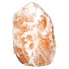 Candeeiro de sal laranja de pedra, Mersa, com interruptor