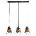 Candeeiro suspenso preto de metal, Eize