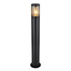 Candeeiro para exterior preto de aço inoxidável, Lambert, IP44