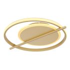 Plafon dourado de alumínio, Reinald, 36W, LED 3000K