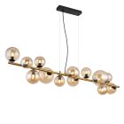 Candeeiro suspenso âmbar de vidro, Melinda