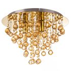 Candeeiro de teto dourado de metal, Luus
