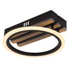Candeeiro de teto preto de metal, Benedicte, 10W, LED white switch