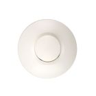 Piso com dimmer Art, poliéster, branco, botão giratório