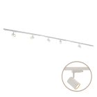 Sistema de trilho de luz monofásico de metal branca, Elena