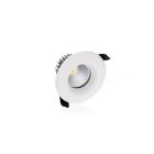 Downlight branco de vidro, Rexe, 6W, LED 3000K, IP65