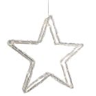 Estrela de Natal LED com 80 LEDs brancos quentes, IP44