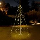 Iluminação para mastro de bandeira para uso externo, 120 LEDs, 6 fios de 2m