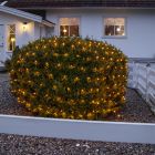 Luminárias de bola Buxus, 120 cm, branco quente, IP44