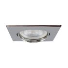 Foco de encastrar de metal cromo, Meco