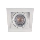 Foco de encastrar de metal branco, Filo