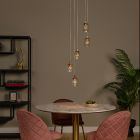 Candeeiro suspenso moderno transparente, Berliane, 4W, LED 2700K