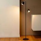 Candeeiro de pé moderno preto, Skanska, 5W, LED 2700K, com dimmer tátil