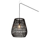 Candeeiro para exterior rústico preto, Nerida, IP44