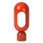 Candeeiro de mesa moderno laranja, Barris, com interruptor