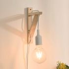 Aplique de parede moderno branco, Fix, com interruptor