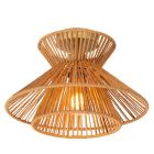 Candeeiro de teto de rattan castanho, Tasman
