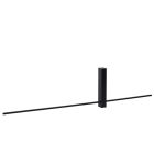Aplique de parede moderno preto, Segin, 10W, LED 2700K