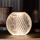 Candeeiro de mesa moderno transparente, Cintra, 2W, LED 3000K, regulável em 3 níveis