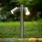 Candeeiro para exterior moderno cromo, Arne, IP44