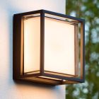 Candeeiro para exterior moderno preto, Singa, 9,6W, LED 2700K, IP54