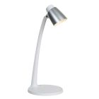Candeeiro de secretaria clássico branco, Ludo, 4,5W, LED 3000K, com interruptor