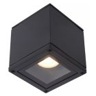 Foco de teto moderno preto, Aven, IP65