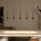 Candeeiro suspenso moderno castanho, Margary, 4,2W, LED 2700K