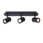 Foco de teto para casa de banho moderno preto, Lennert, IP44