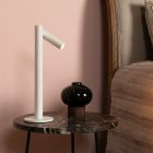 Candeeiro de mesa recarregável moderno branco, Antrim, 2,2W, LED 2700K, IP54, com dimmer tátil