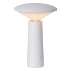 Candeeiro de mesa exterior moderno branco, Jive, 4W, LED ajustável de branco quente a branco frio, IP44, com interruptor