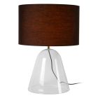 Candeeiro de mesa moderno preto, Campana, com interruptor
