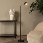 Candeeiro de pé recarregável moderno preto, Comet, 3W, LED 2700K, com dimmer tátil