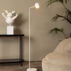 Candeeiro de pé recarregável moderno branco, Comet, 3W, LED 2700K, com dimmer tátil