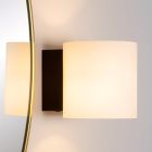 Aplique de parede moderno preto, Jelte, IP44
