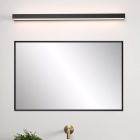 Candeeiro de parede para casa de banho moderno preto, Alexa, 13W, LED 3000K, IP44