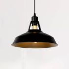 Candeeiro suspenso industrial preto, Brassy