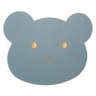 Candeeiro de parede quarto infantil moderno azul, Charlie, 5W, LED dim to warm, com dimmer tátil