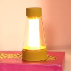 Candeeiro de mesa exterior recarregável moderno amarelo, Lorali, 1,2W, LED 2700K, IP44, com dimmer tátil