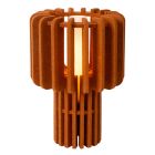 Candeeiro de mesa moderno castanho, Rollo, com interruptor