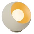 Candeeiro de mesa moderno bege, Doredos, com interruptor