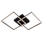 Plafon moderno preto, Arianne, 23W, LED white switch