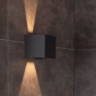 Candeeiro up down moderno preto, Axi, 6W, LED 2700K, IP54