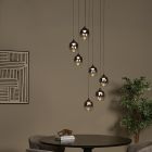Candeeiro suspenso moderno cinzento, Tamino, 7W, LED 3000K